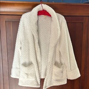 Cozy White Women's Bed Jacket